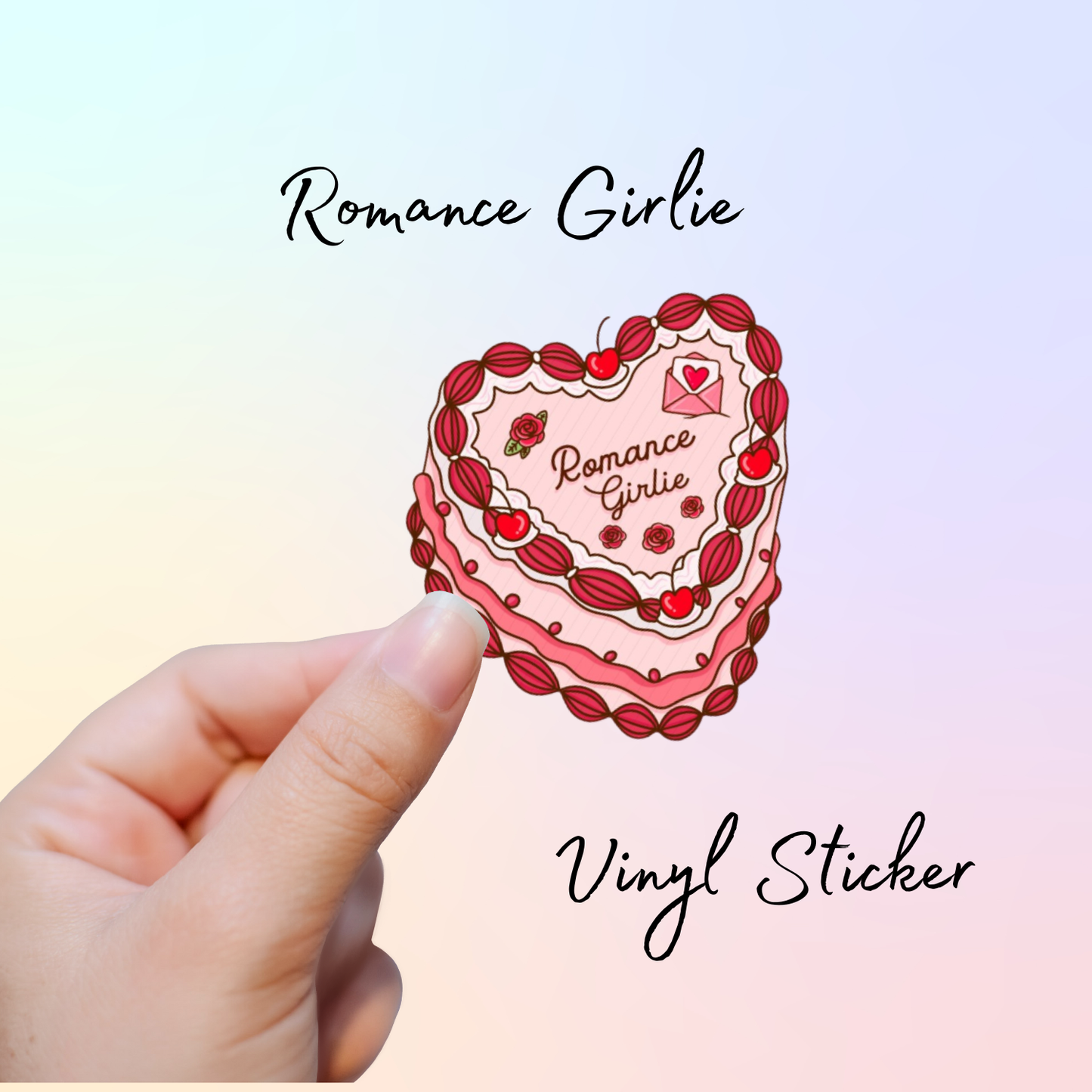 🎂 Birthday Cream Cake Girlie Vinyl Stickers – Fantasy, Romance, Horror, Smut & Seasonal Themes