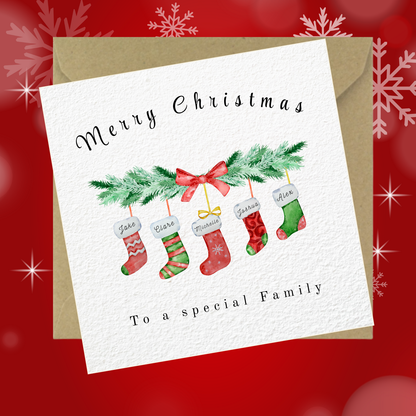 Personalised Christmas Card | Cute Christmas Card | Funny Custom Holiday Card for Friends, Kids, Him or Her