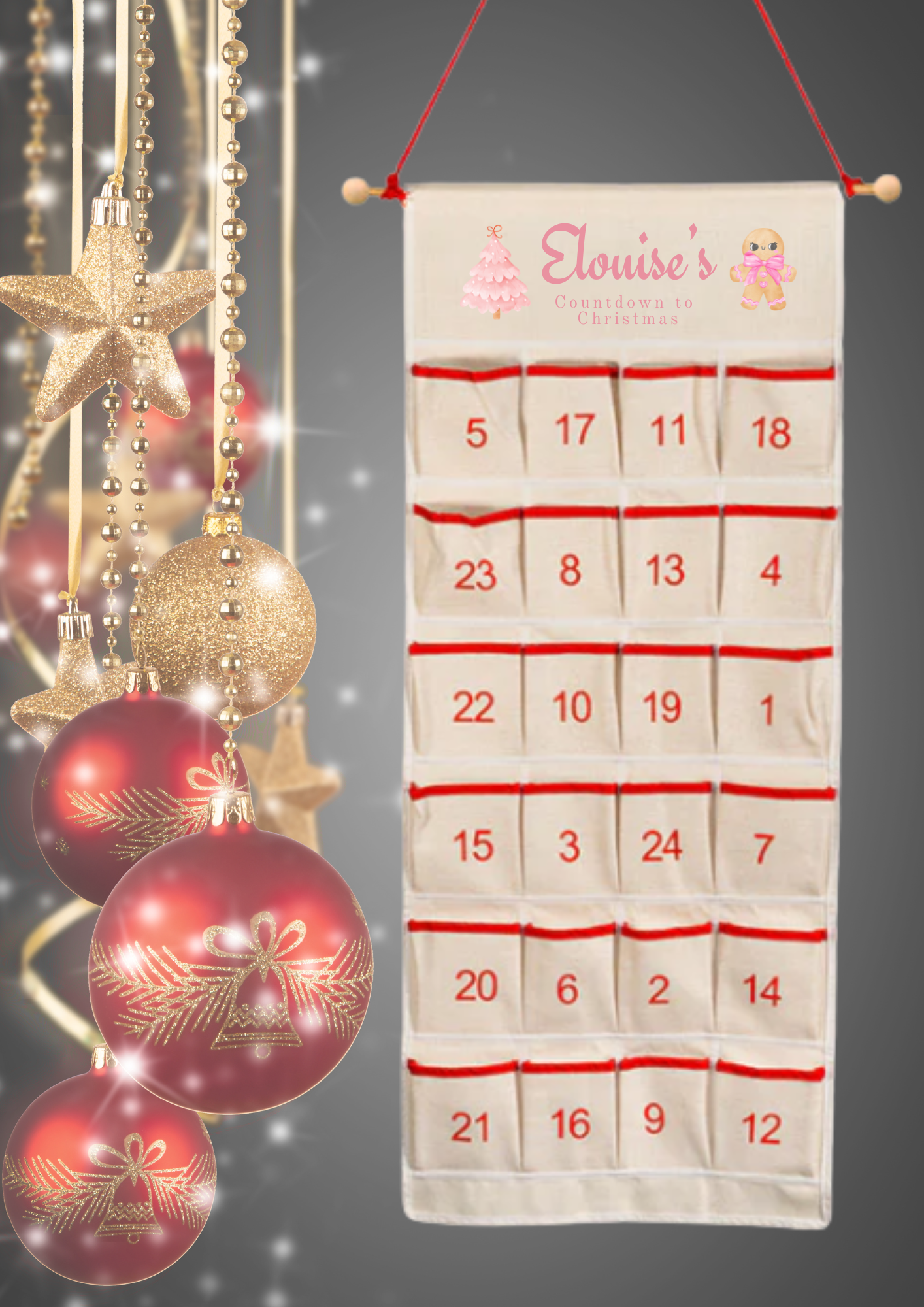 Personalised Sublimation Christmas Advent Calendars 🎄