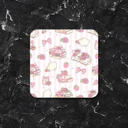 ✨ Cute Drink Coasters – Round & Square | Multiple Designs Available