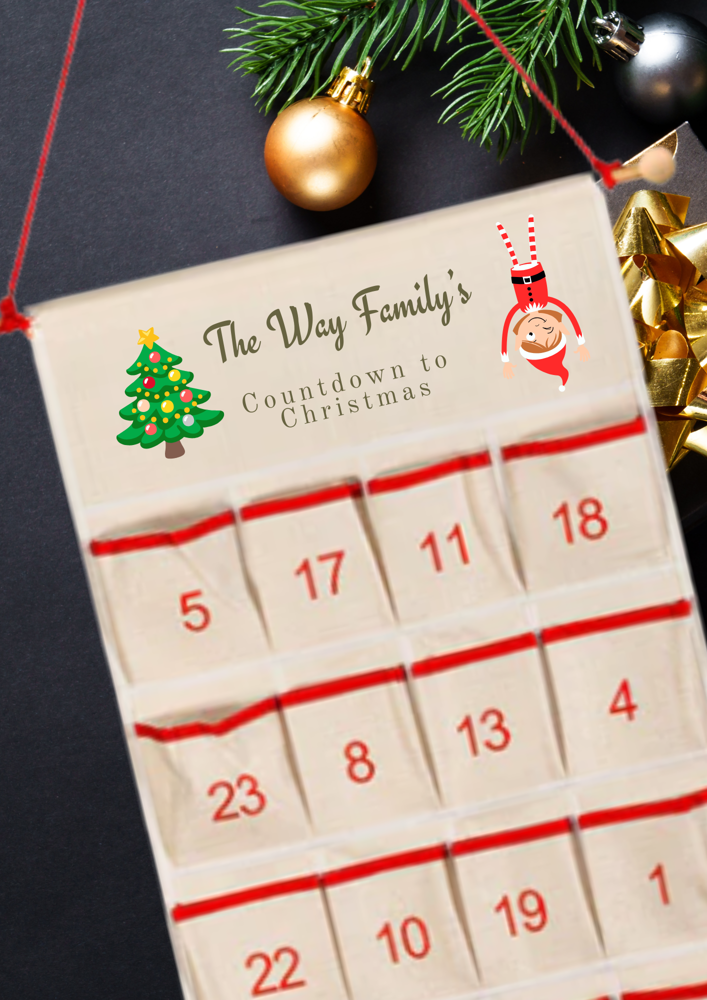Personalised Sublimation Christmas Advent Calendars 🎄