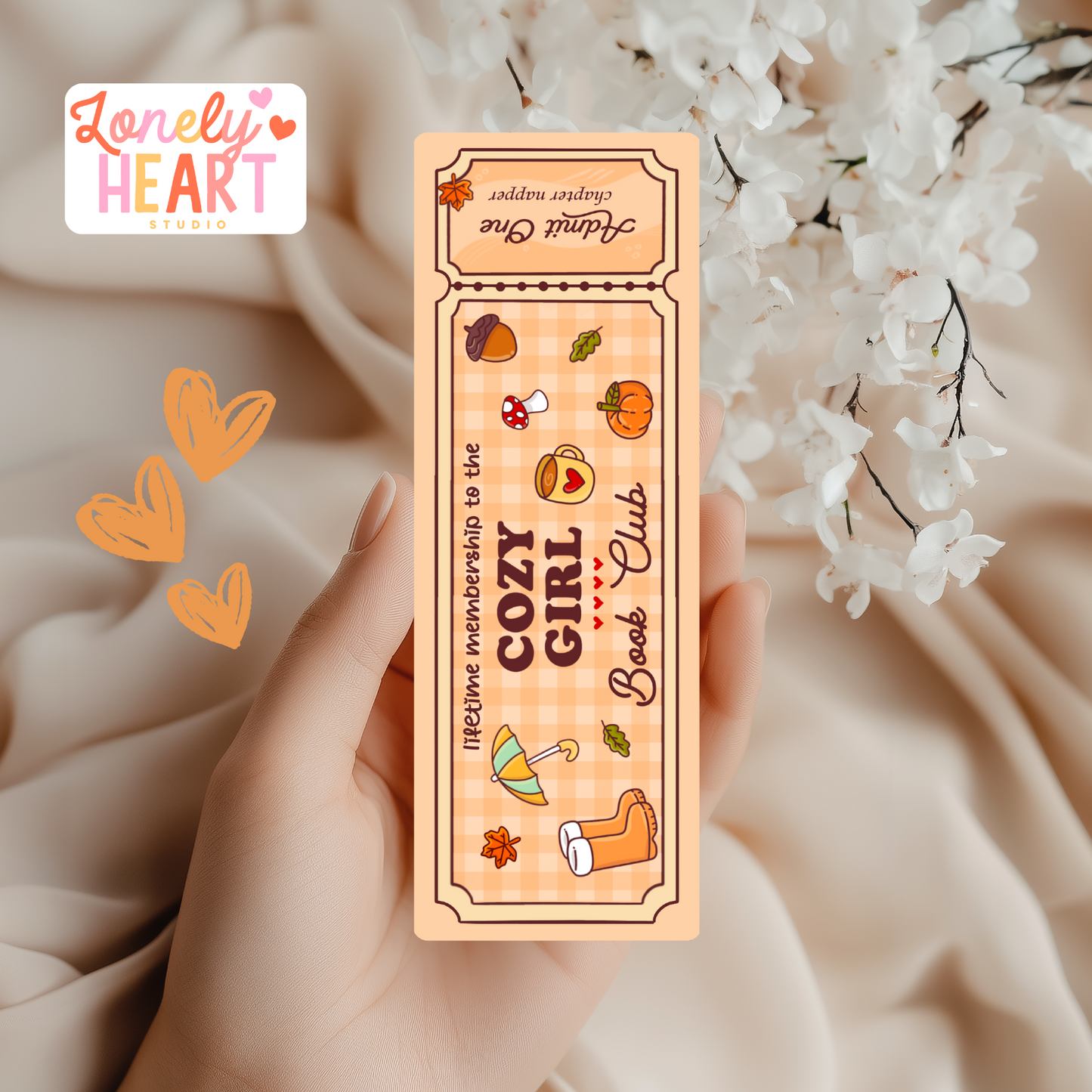 ✨ Lifetime Membership – Cozy Girl Book Club Bookmark ✨