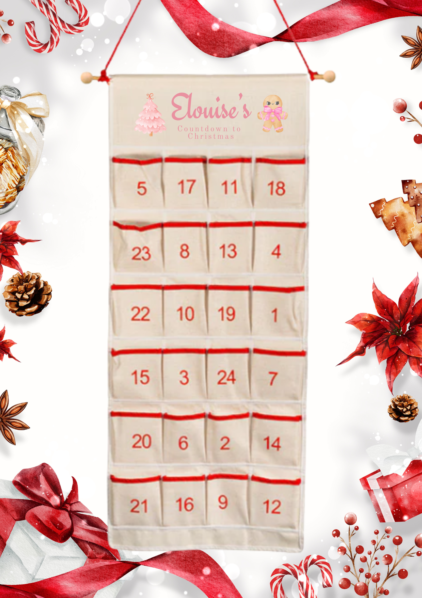 Personalised Sublimation Christmas Advent Calendars 🎄
