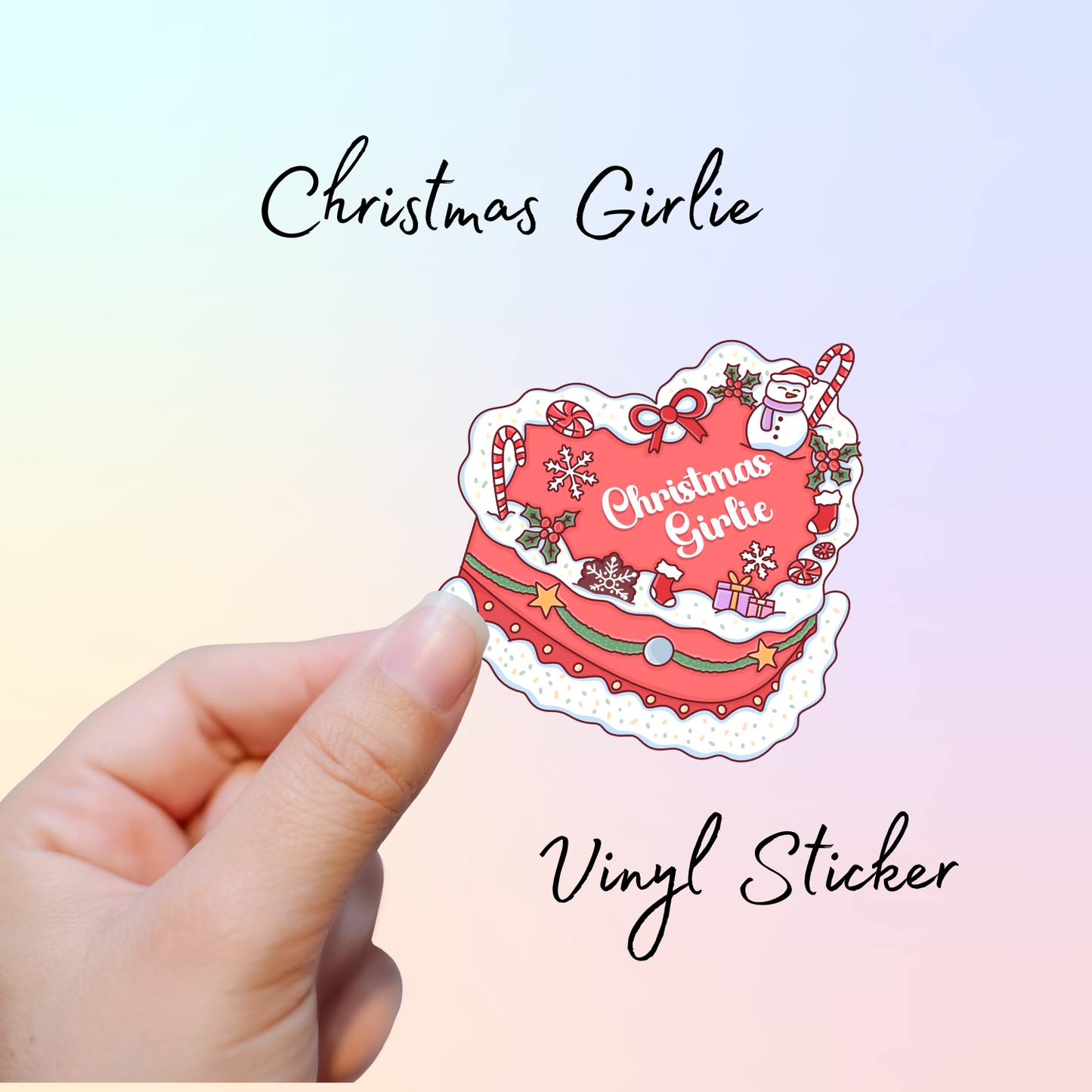 🎂 Birthday Cream Cake Girlie Vinyl Stickers – Fantasy, Romance, Horror, Smut & Seasonal Themes