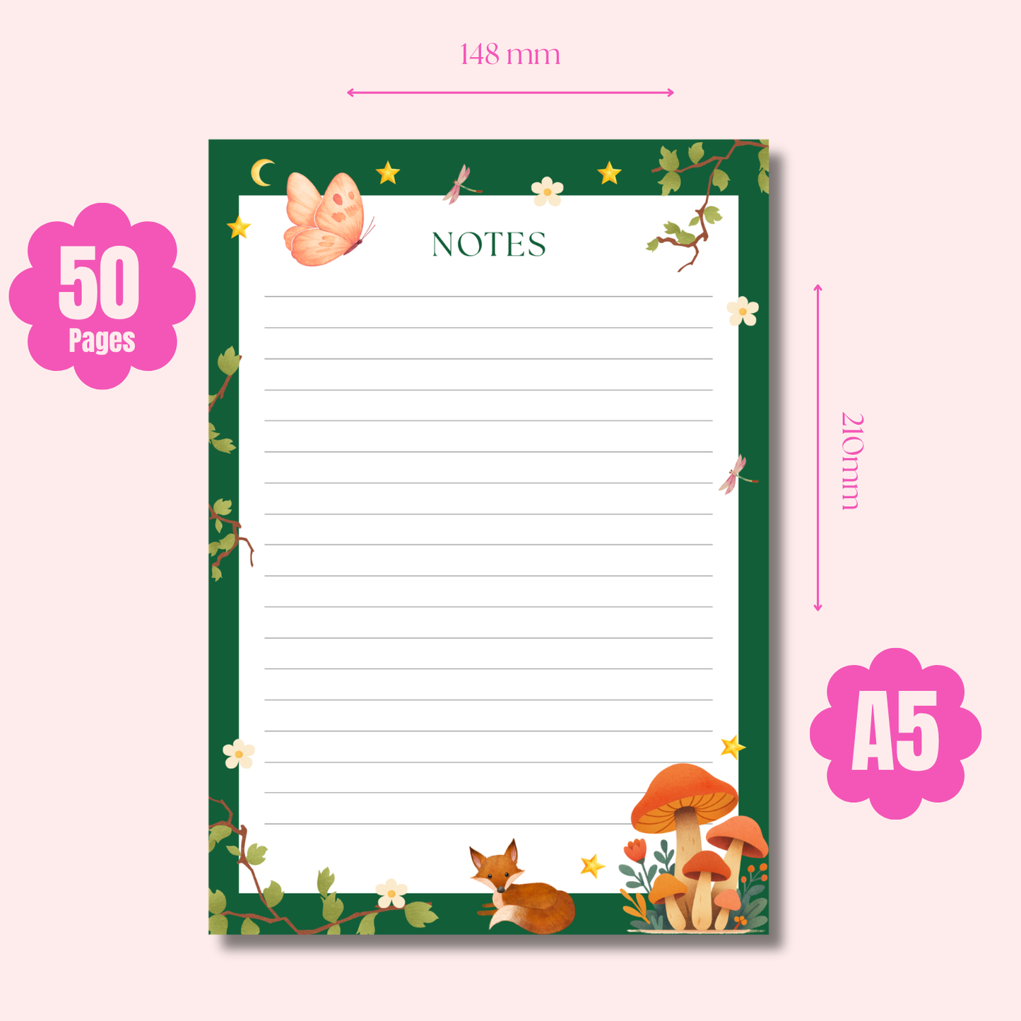 Woodland Forest Notepad