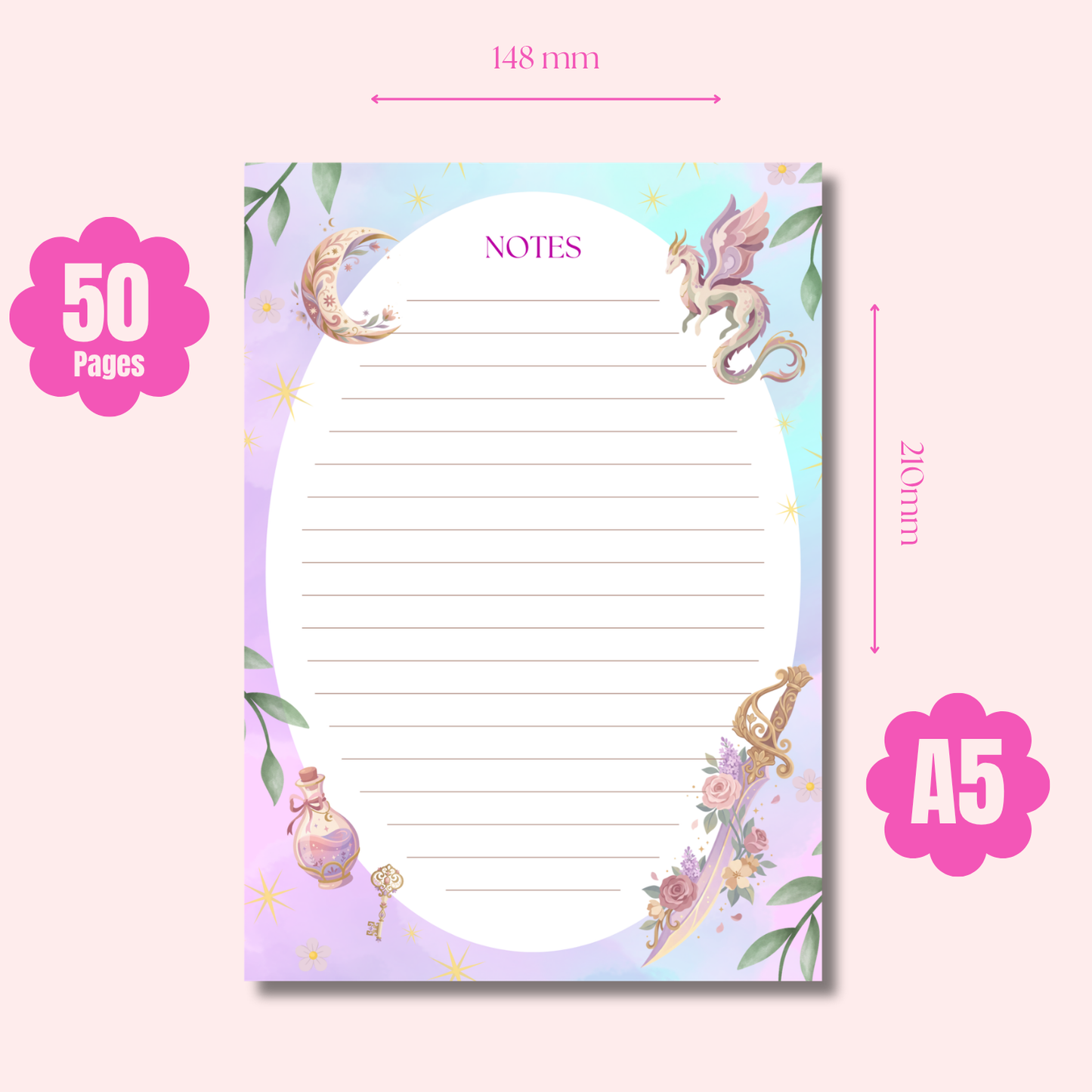 Lilac Fantasy Notepad