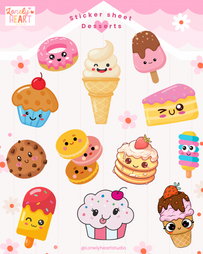 Sticker sheet mixed bundle - choose up to 10 sheets in your bundle