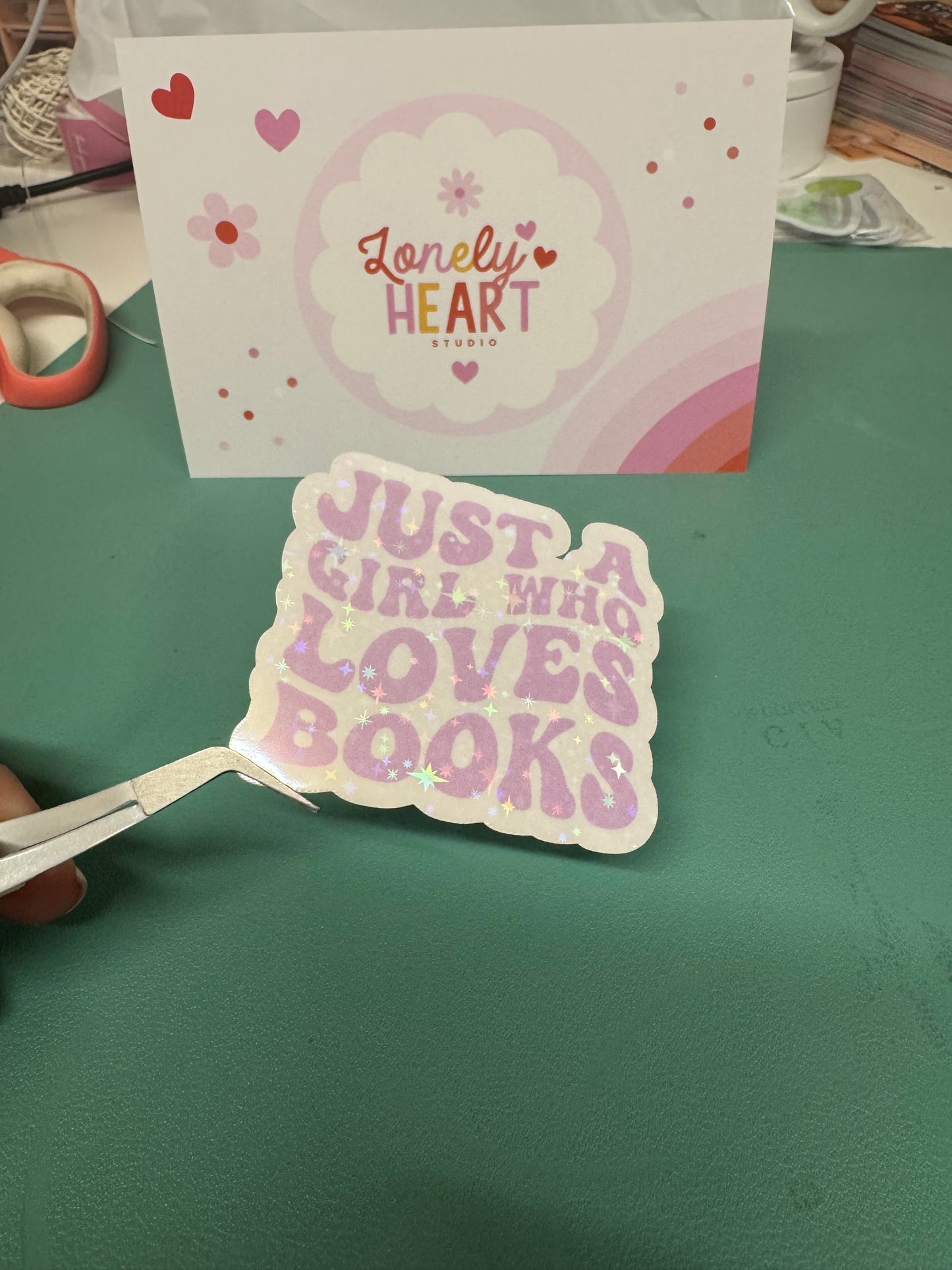 Just a Girl who Loves Books - Vinyl Sticker