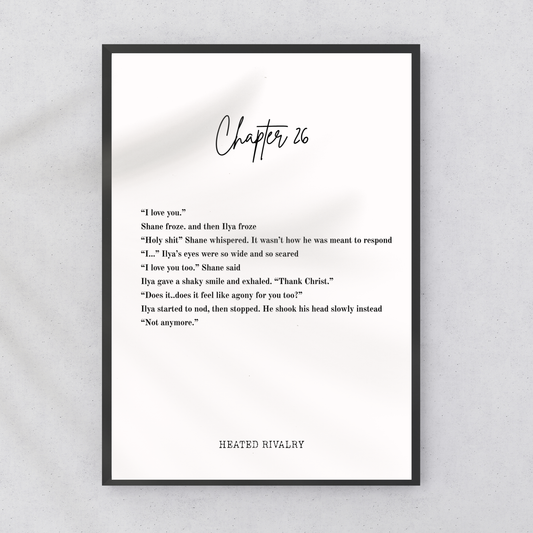 Heated Rivalry Chapter 26 Wall Print - Original Edition