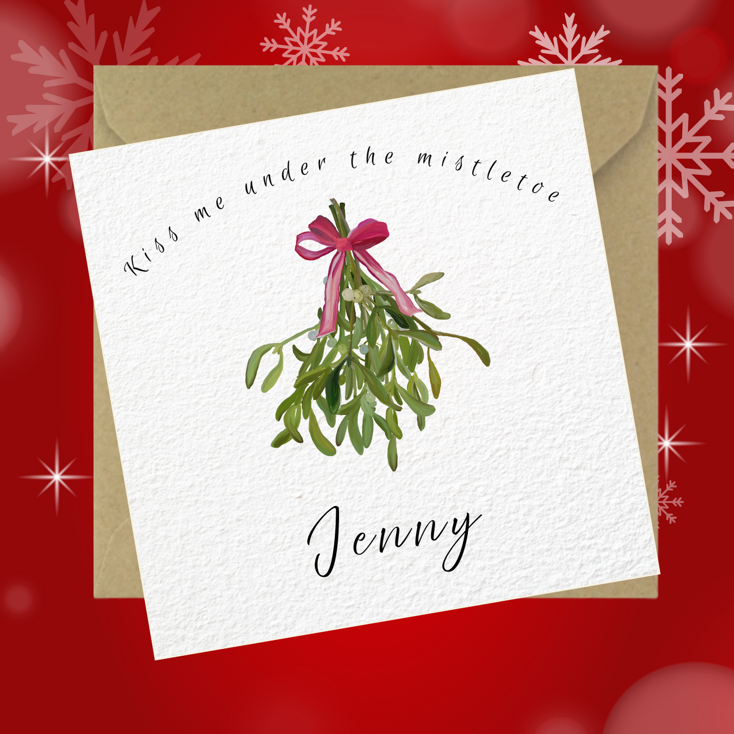 Personalised Christmas Card | Cute Christmas Card | Funny Custom Holiday Card for Friends, Kids, Him or Her