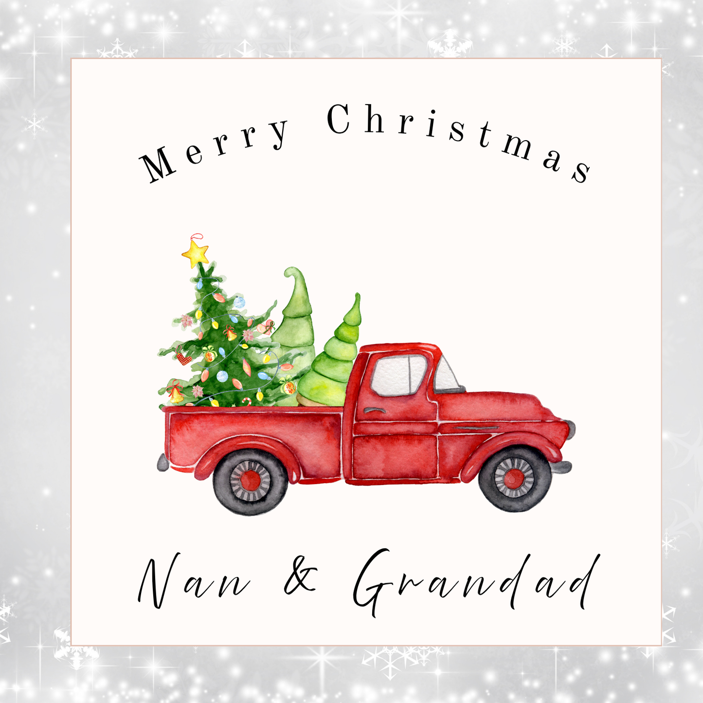 Personalised Christmas Card | Cute Christmas Card | Funny Custom Holiday Card for Friends, Kids, Him or Her