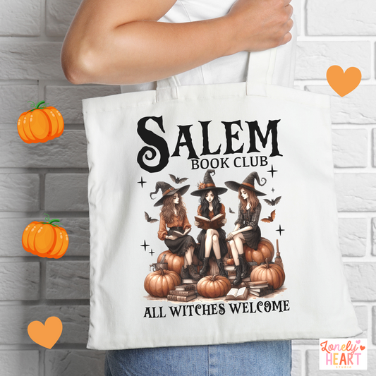 SALEM Book Club - Tote, Mug and Coaster - Halloween, Witches, Drinkware