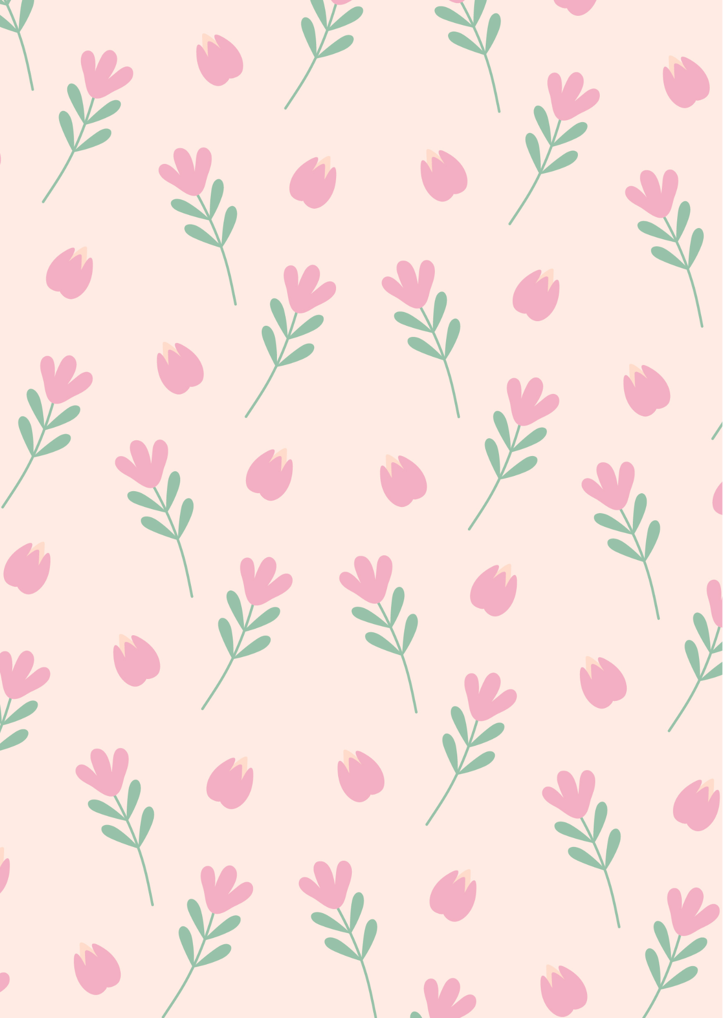 Pink Delicate flowers Kindle Insert