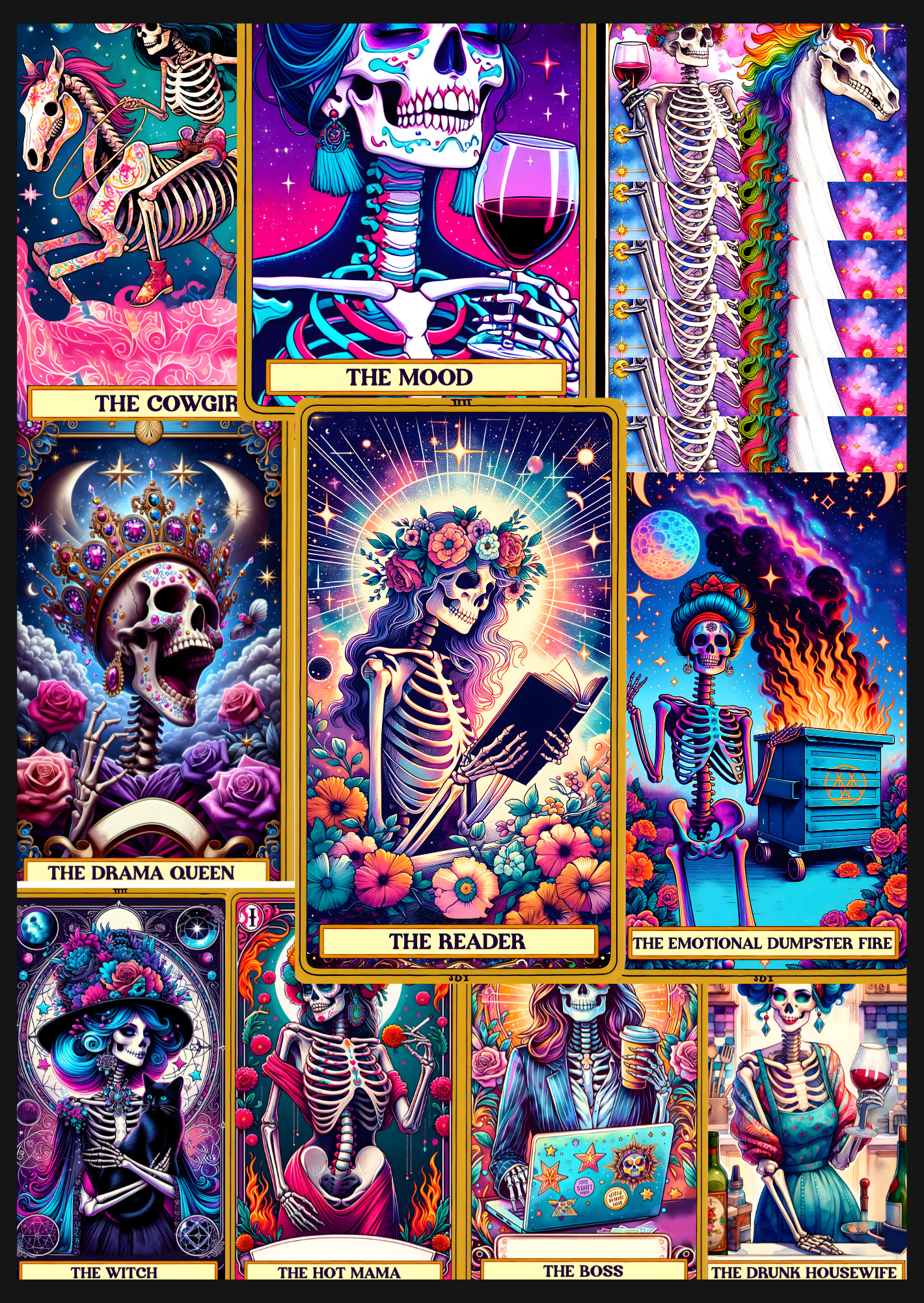 Sarcastic Tarot Card Kindle Insert