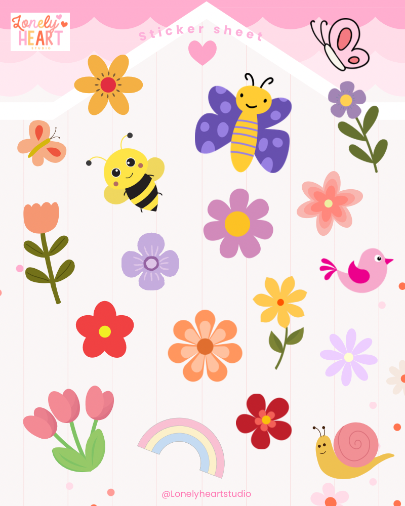 Sticker sheet mixed bundle - choose up to 10 sheets in your bundle