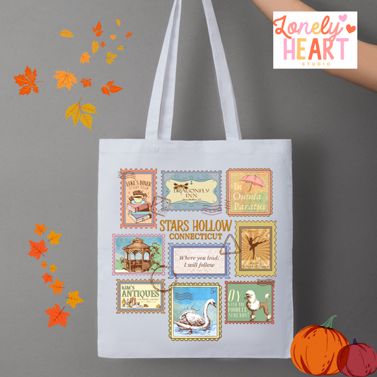 Stars Hollow GG Stamp Tote Bag