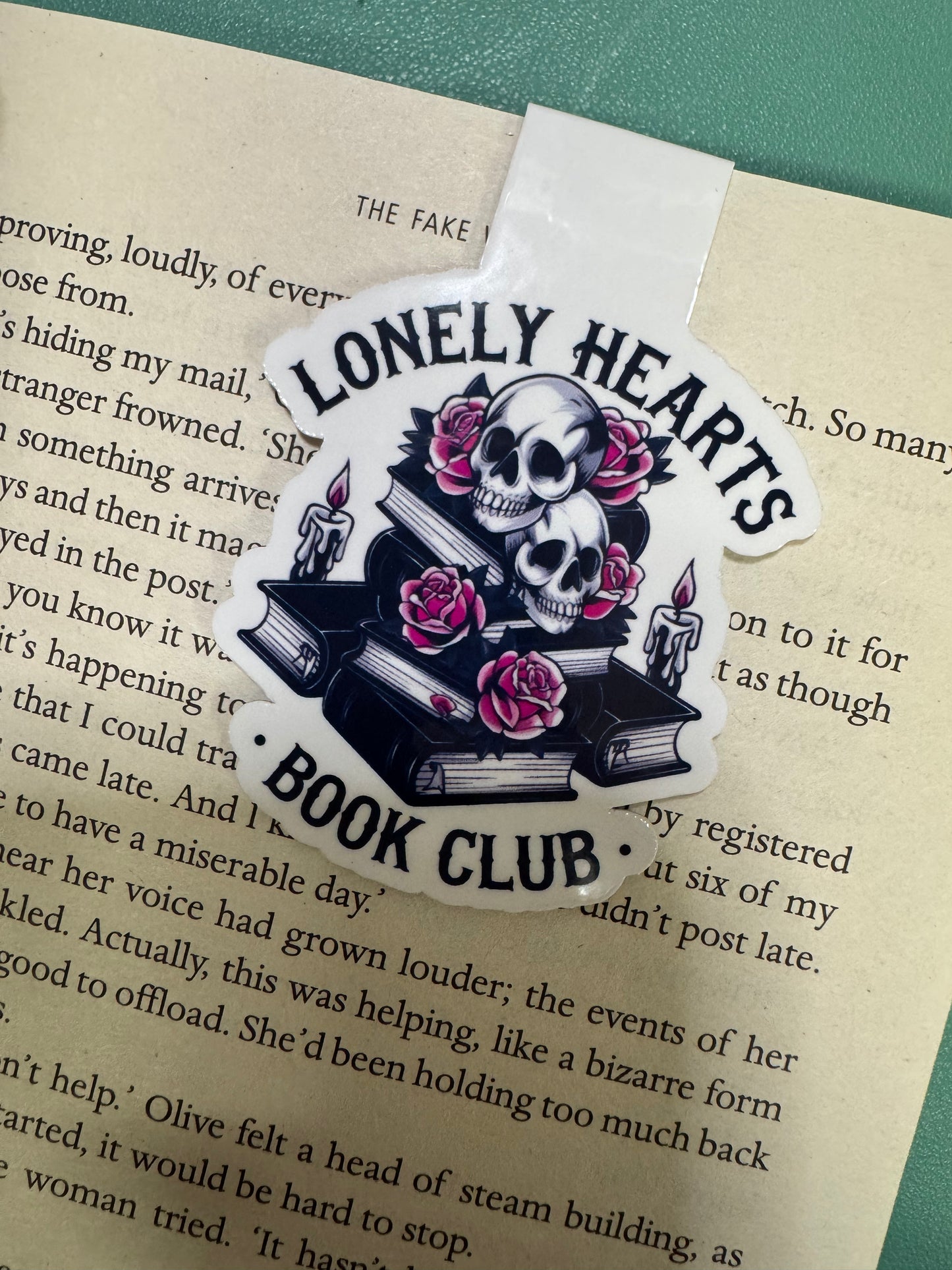 Lonely Hearts Book Club Magnetic Bookmark