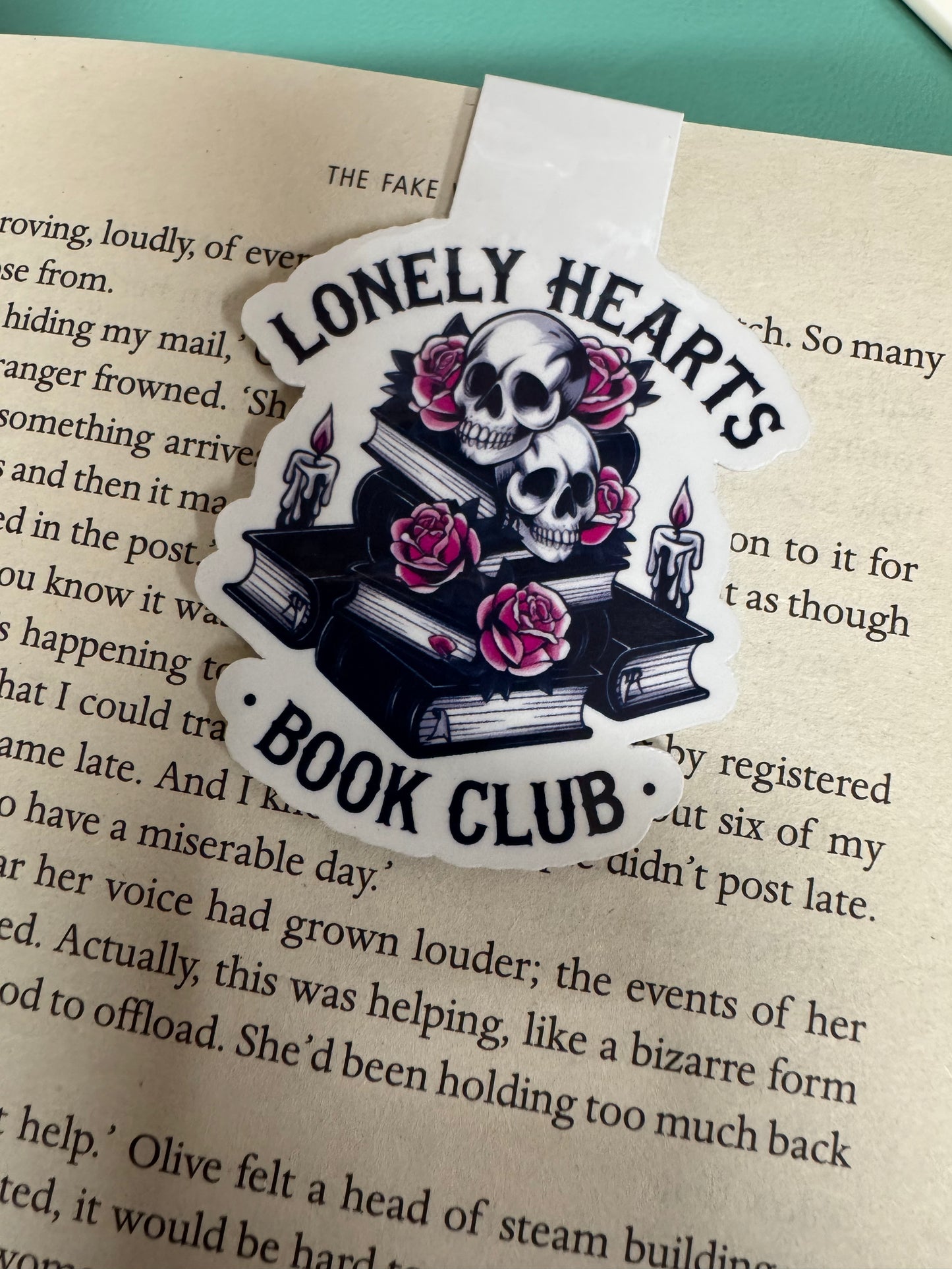 Lonely Hearts Book Club Magnetic Bookmark