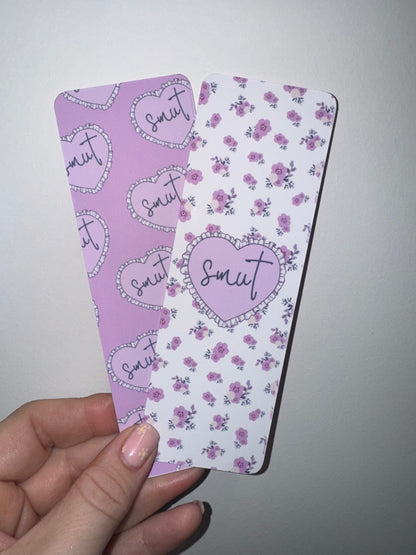 SMUT Pastel Bookmarks - Set of 2 (Lavender, Pale Blue or Pink)