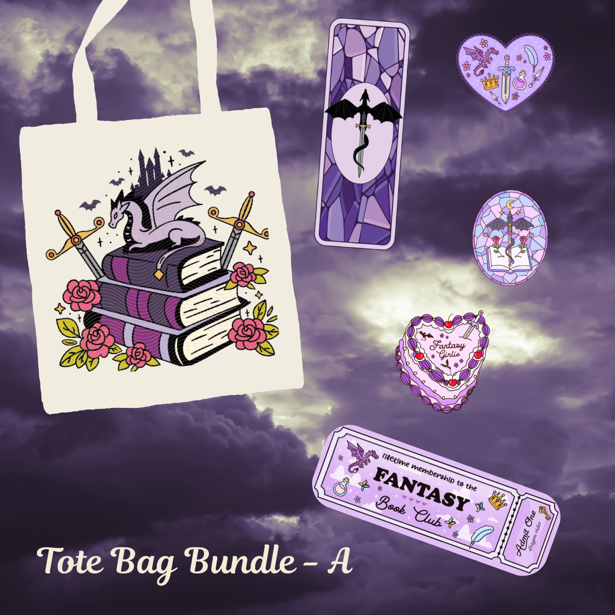 Fantasy Collection Bundles - Tote, mugs, Bookmarks and Stickers
