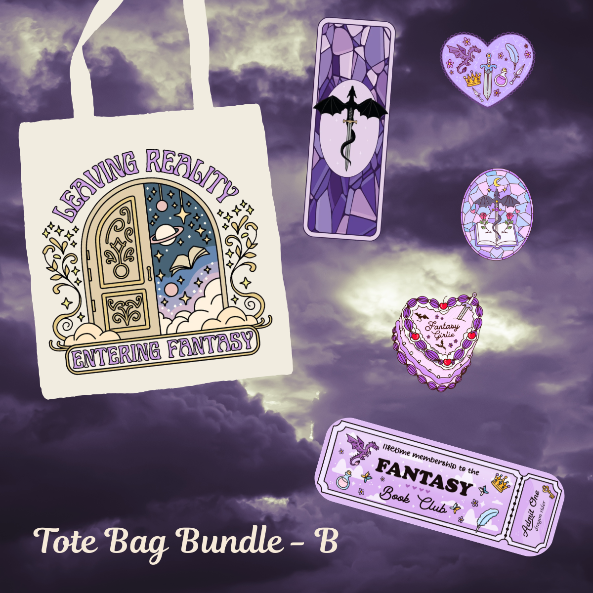 Fantasy Collection Bundles - Tote, mugs, Bookmarks and Stickers