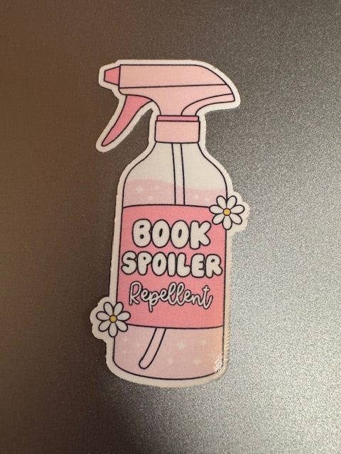 Book Spoiler Repellent - Vinyl Sticker
