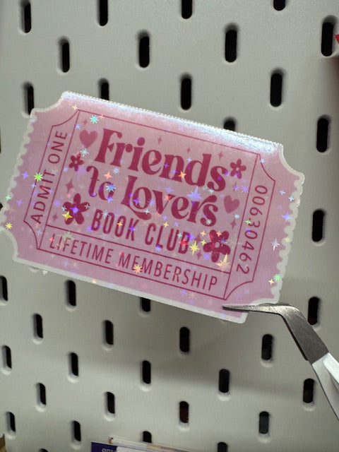 Romance Tropes - Glitter Vinyl Sticker