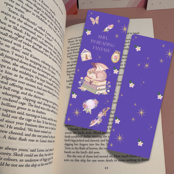 Shh.. Im reading fantasy Bookmark
