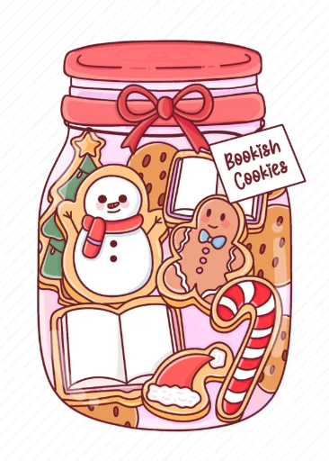 Christmas Vinyl Sticker - Bookish Cookie Jar