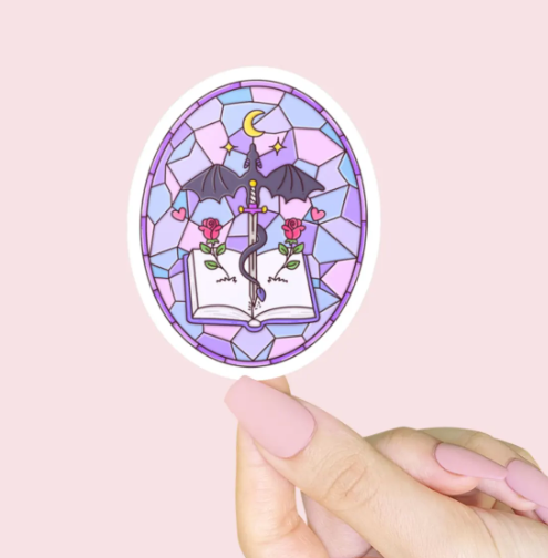 Fantasy Holographic stain glass window Sticker – Fantasy Aesthetic 💜