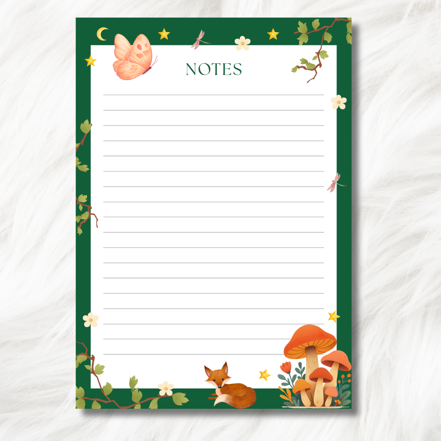 Woodland Forest Notepad
