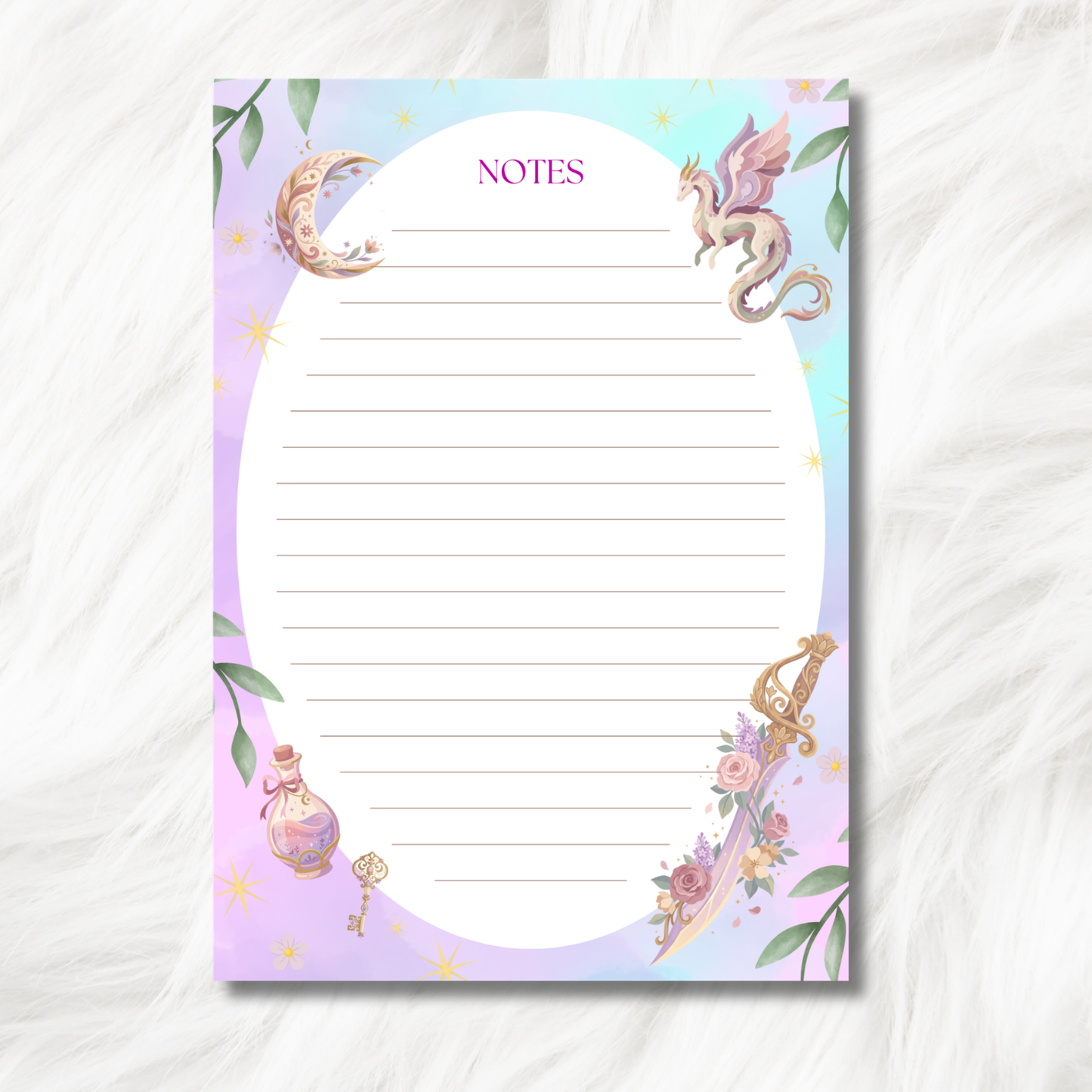 Lilac Fantasy Notepad