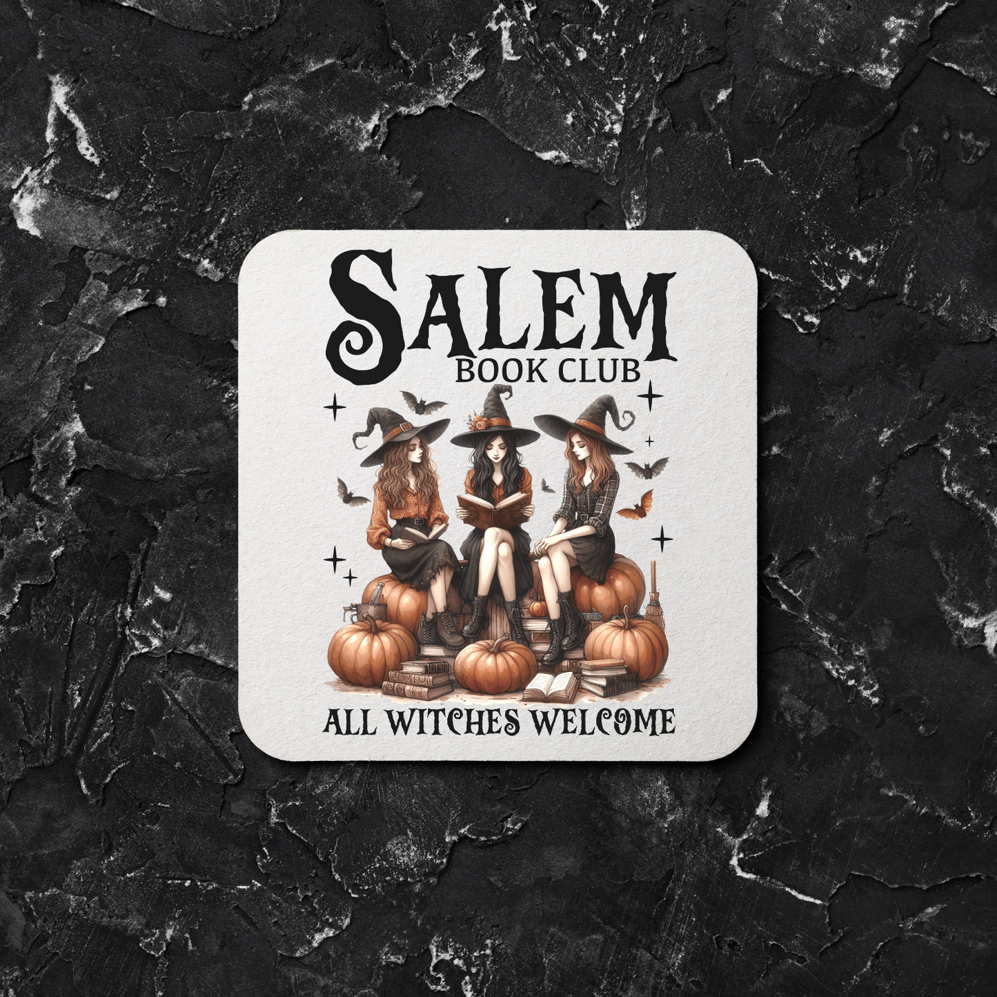SALEM Book Club - Tote, Mug and Coaster - Halloween, Witches, Drinkware
