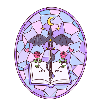 Fantasy Holographic stain glass window Sticker – Fantasy Aesthetic 💜